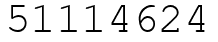 Число 51114624.