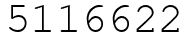 Число 5116622.