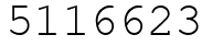 Число 5116623.