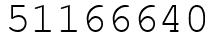 Число 51166640.
