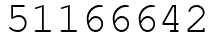 Число 51166642.