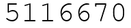 Число 5116670.