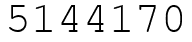 Число 5144170.