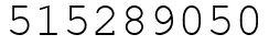 Число 515289050.