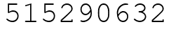 Число 515290632.