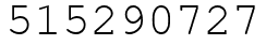 Число 515290727.