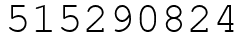 Число 515290824.