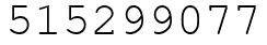 Число 515299077.