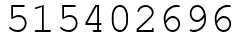 Число 515402696.