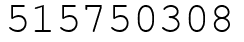 Число 515750308.