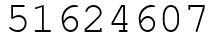 Число 51624607.