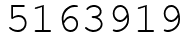 Число 5163919.