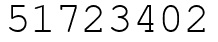 Число 51723402.
