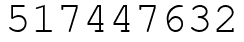 Число 517447632.