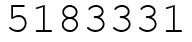 Число 5183331.