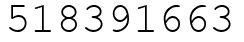 Число 518391663.