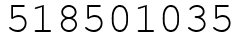 Число 518501035.