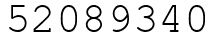 Число 52089340.