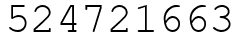 Число 524721663.