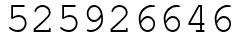 Число 525926646.