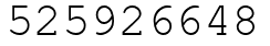 Число 525926648.