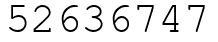 Число 52636747.