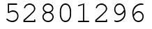 Число 52801296.