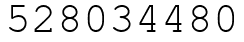 Число 528034480.