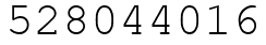 Число 528044016.