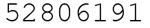 Число 52806191.