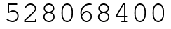 Число 528068400.