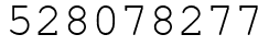 Число 528078277.