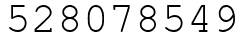 Число 528078549.