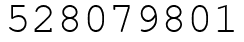 Число 528079801.