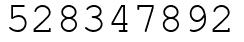 Число 528347892.