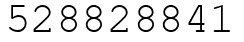 Число 528828841.