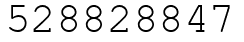 Число 528828847.