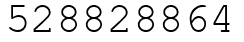 Число 528828864.