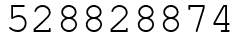 Число 528828874.