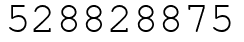 Число 528828875.