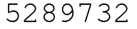 Число 5289732.