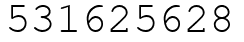 Число 531625628.