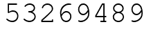 Число 53269489.