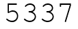 Число 5337.