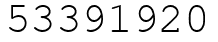 Число 53391920.