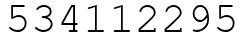 Число 534112295.
