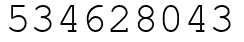 Число 534628043.
