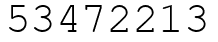 Число 53472213.