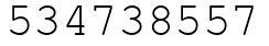 Число 534738557.