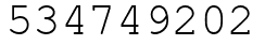 Число 534749202.